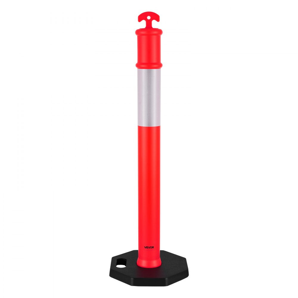 3 Pack Traffic Delineator Posts 1140 mm Traffic Safety Cones Weighted Base