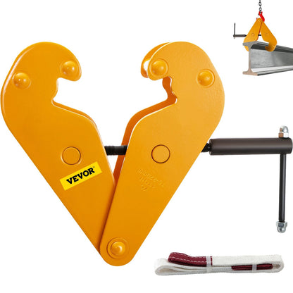 1 Ton Capacity Heavy Duty Steel Beam Clamp, 0.075-0.22 Meter Opening Range