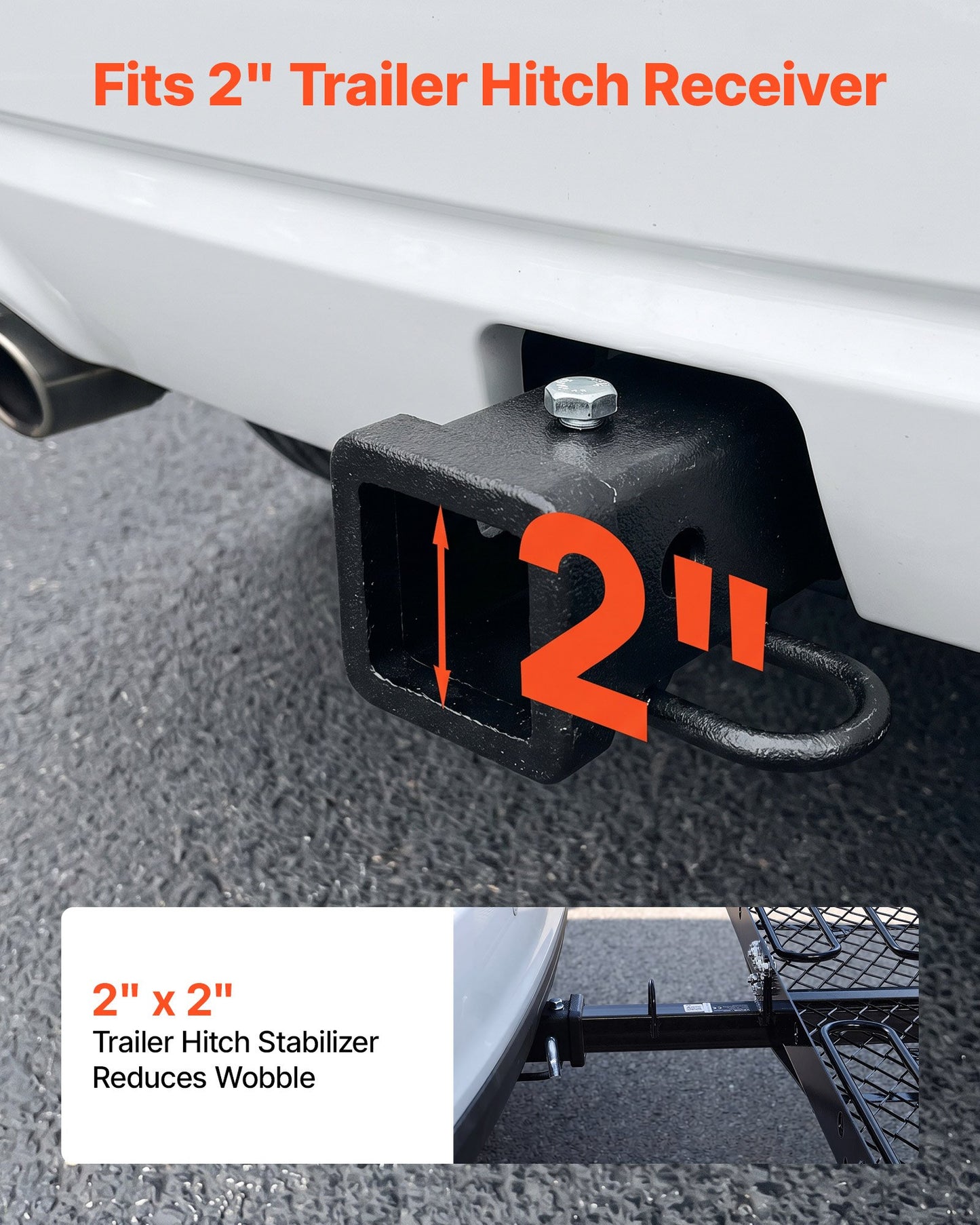 Hitch Cargo Carrier with Bike Racks, 1580 x 510 x 80 mm Hitch Mount Cargo Carrier for 2 Mountain Bikes, 227KG Capacity High-Strength Steel Rear Luggage Basket Fits 2" Receiver for SUVs Pickups