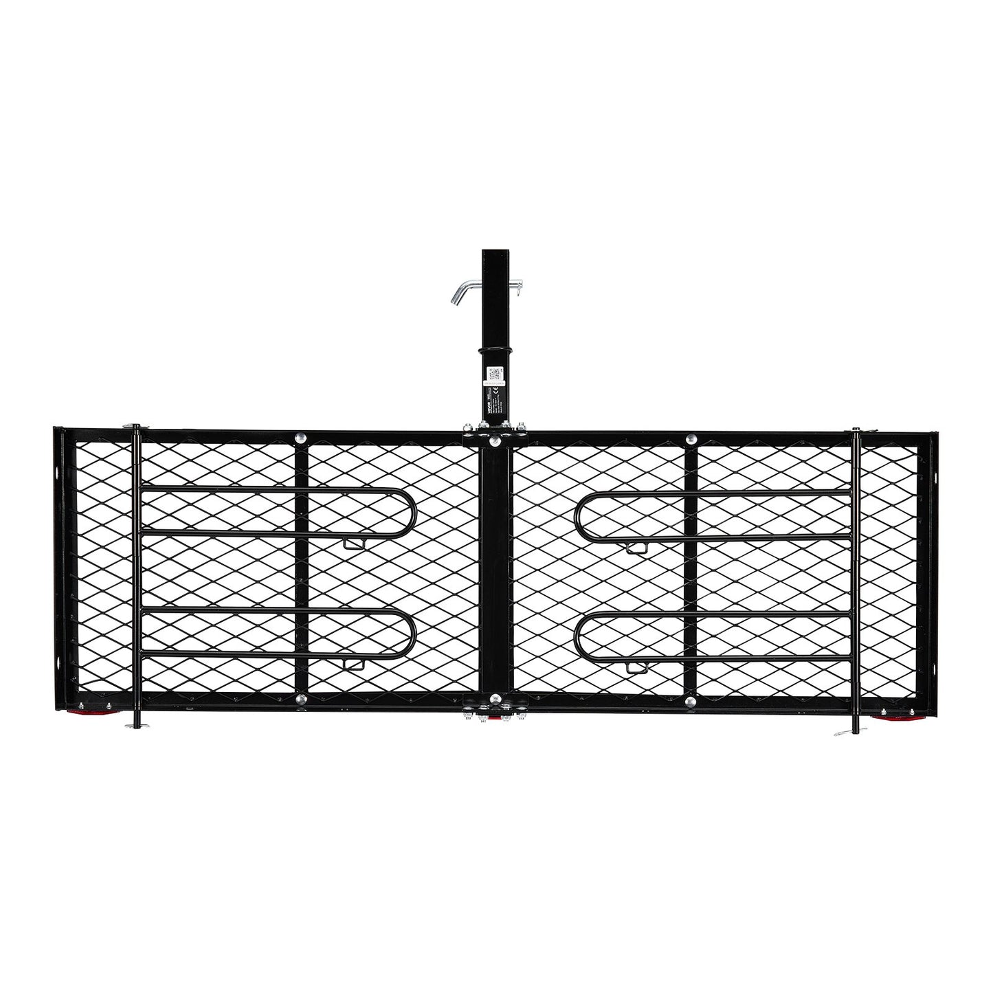 Hitch Cargo Carrier with Bike Racks, 1580 x 510 x 80 mm Hitch Mount Cargo Carrier for 2 Mountain Bikes, 227KG Capacity High-Strength Steel Rear Luggage Basket Fits 2" Receiver for SUVs Pickups