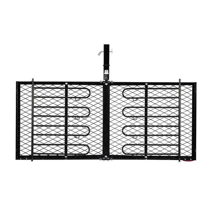 Hitch Cargo Carrier with Bike Racks, 1580 x 685 x 80 mm Hitch Mount Cargo Carrier for up to 4 Mountain Bikes, 227KG Capacity High-Strength Rear Luggage Basket Fits 2" Receiver for SUV Pickups