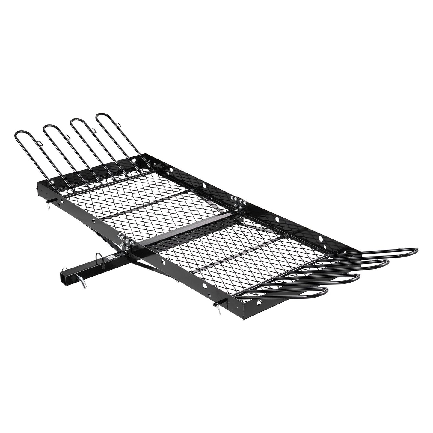Hitch Cargo Carrier with Bike Racks, 1580 x 685 x 80 mm Hitch Mount Cargo Carrier for up to 4 Mountain Bikes, 227KG Capacity High-Strength Rear Luggage Basket Fits 2" Receiver for SUV Pickups