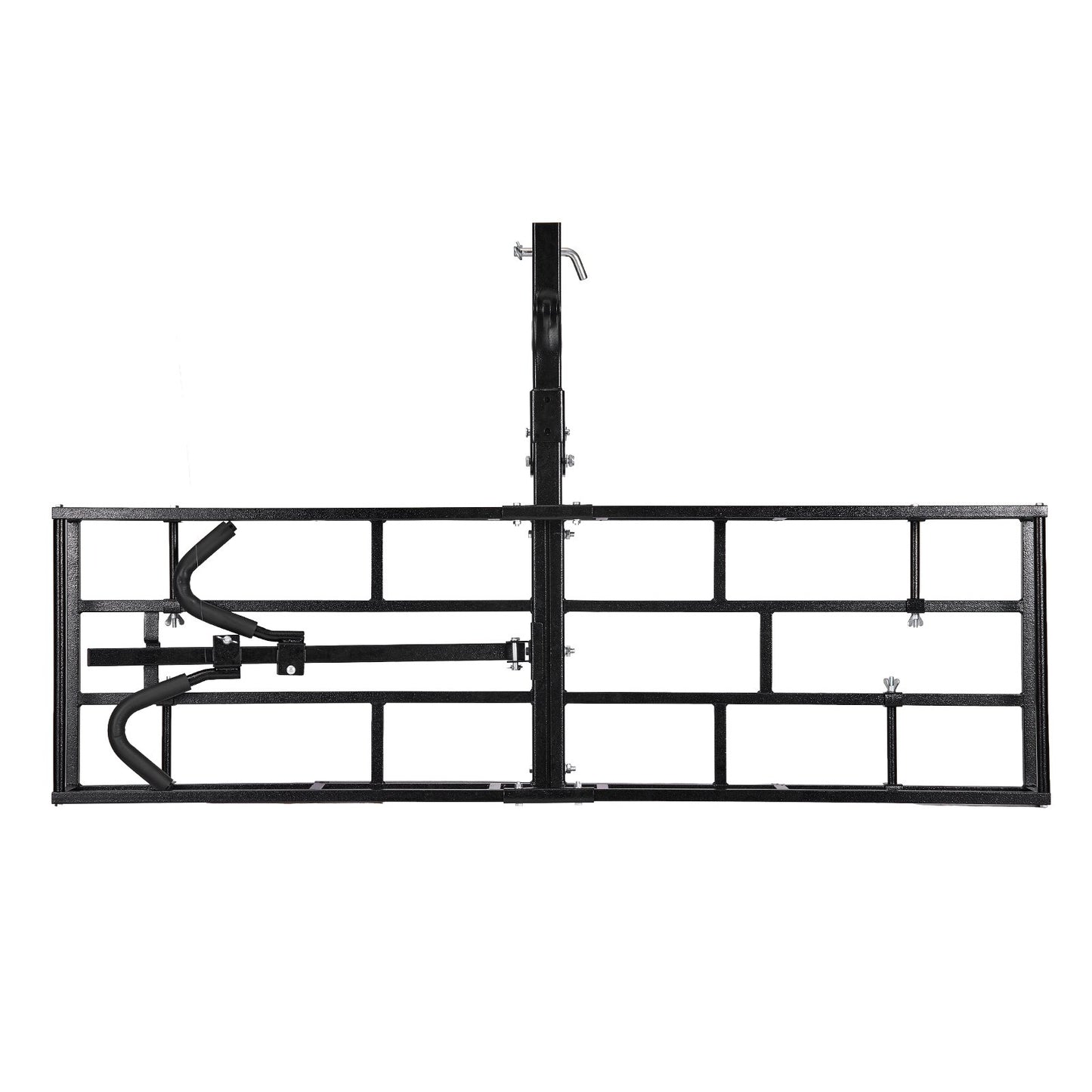 Hitch Cargo Carrier Bike Rack, 1672 x 500 x 145 mm Folding Hitch Mount Cargo Carrier for 2 Fat Tire/Mountain Bikes, 227KG Capacity High-Strength Luggage Basket Fits 2" Receiver for SUV Pickups