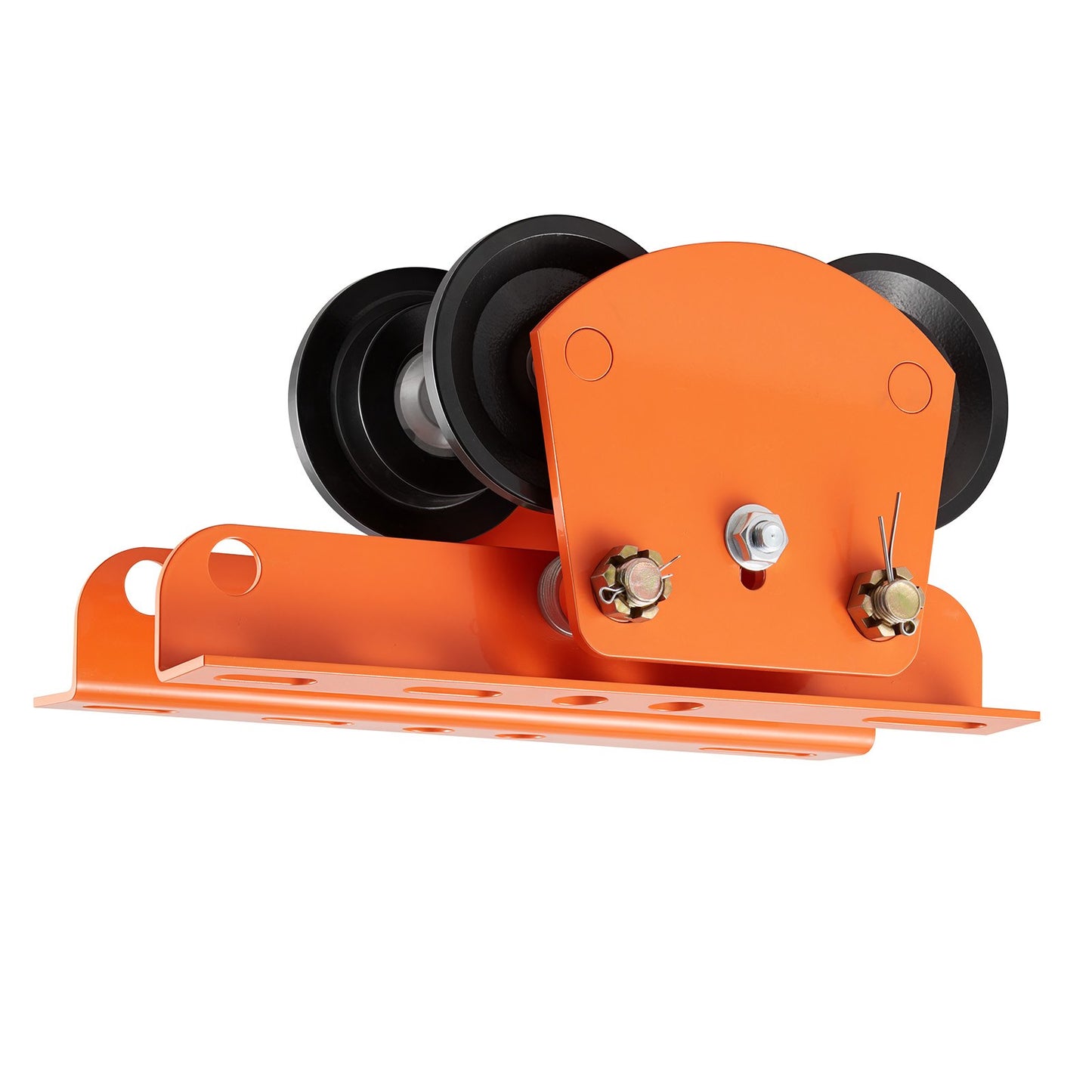 Electric Hoist Manual Trolley, 1 Ton Load Capacity for PA600 PA700 PA800 PA900 PA1000, Push Beam Trolley with Dual Wheels, 68-110 mm Adjustable Beam Flange Width for Straight & Curved I-Beam