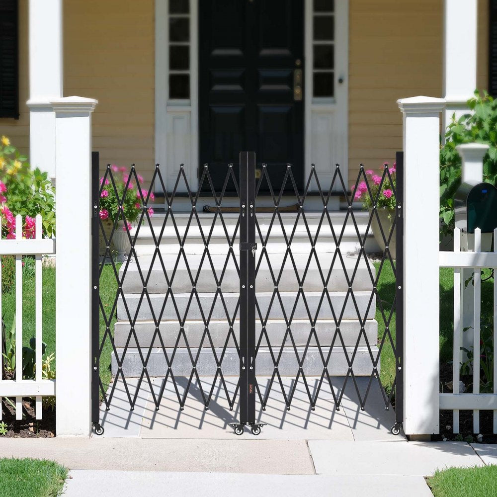Double Folding Security Gate Lockable Scissor Gate 3200 x 1605 mm(WxH)