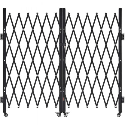 Double Folding Security Gate Lockable Scissor Gate 3200 x 1605 mm(WxH)