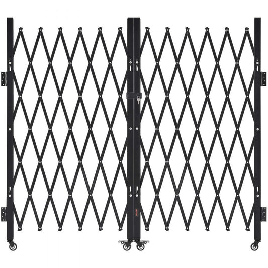 Double Folding Security Gate Lockable Scissor Gate 3200 x 1605 mm(WxH)