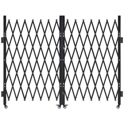 Double Folding Security Gate Lockable Scissor Gate 3700 x 1605 mm(WxH)
