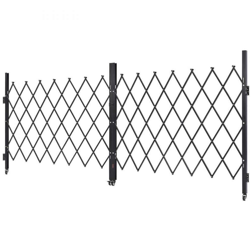 Double Folding Security Gate Lockable Scissor Gate 3700 x 1605 mm(WxH)