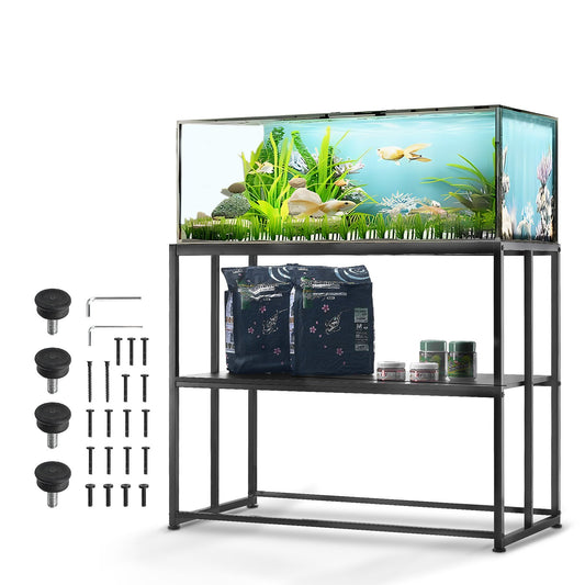 VEVOR Aquarium Stand, 40 Gallon Fish Tank Stand, 36.5 x 18.5 x 29.5 in Steel Turtle