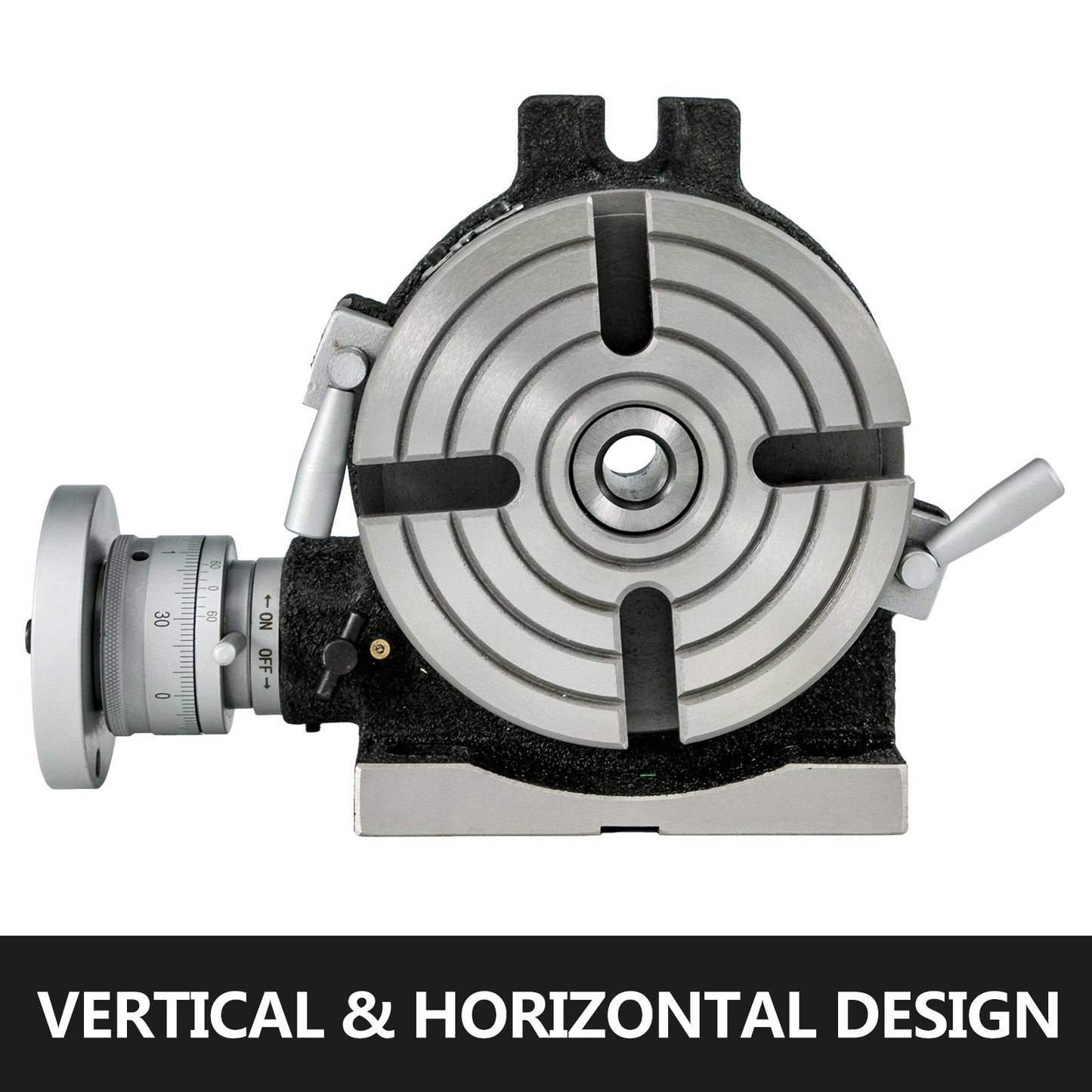 Rotary Table 150mm 4-Slot for Milling Machine, Horizontal/Vertical Use