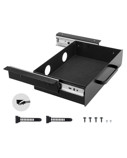 VEVOR 33 cm Under Desk Drawer Organizer Slide-out Drawer Space Saver Home Office