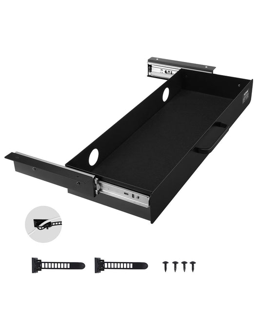 VEVOR 58 cm Under Desk Drawer Organizer Slide-out Drawer Space Saver Home Office