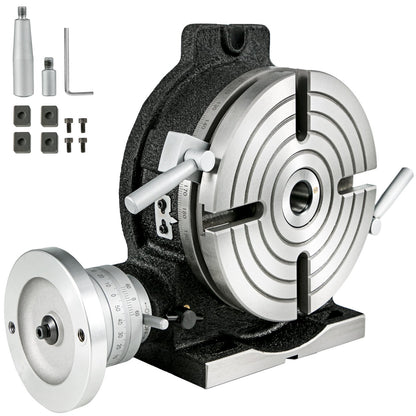 VEVOR Rotary Table 8" 200mm tilting MT-3 4 Slot Excellent High Quality Precision