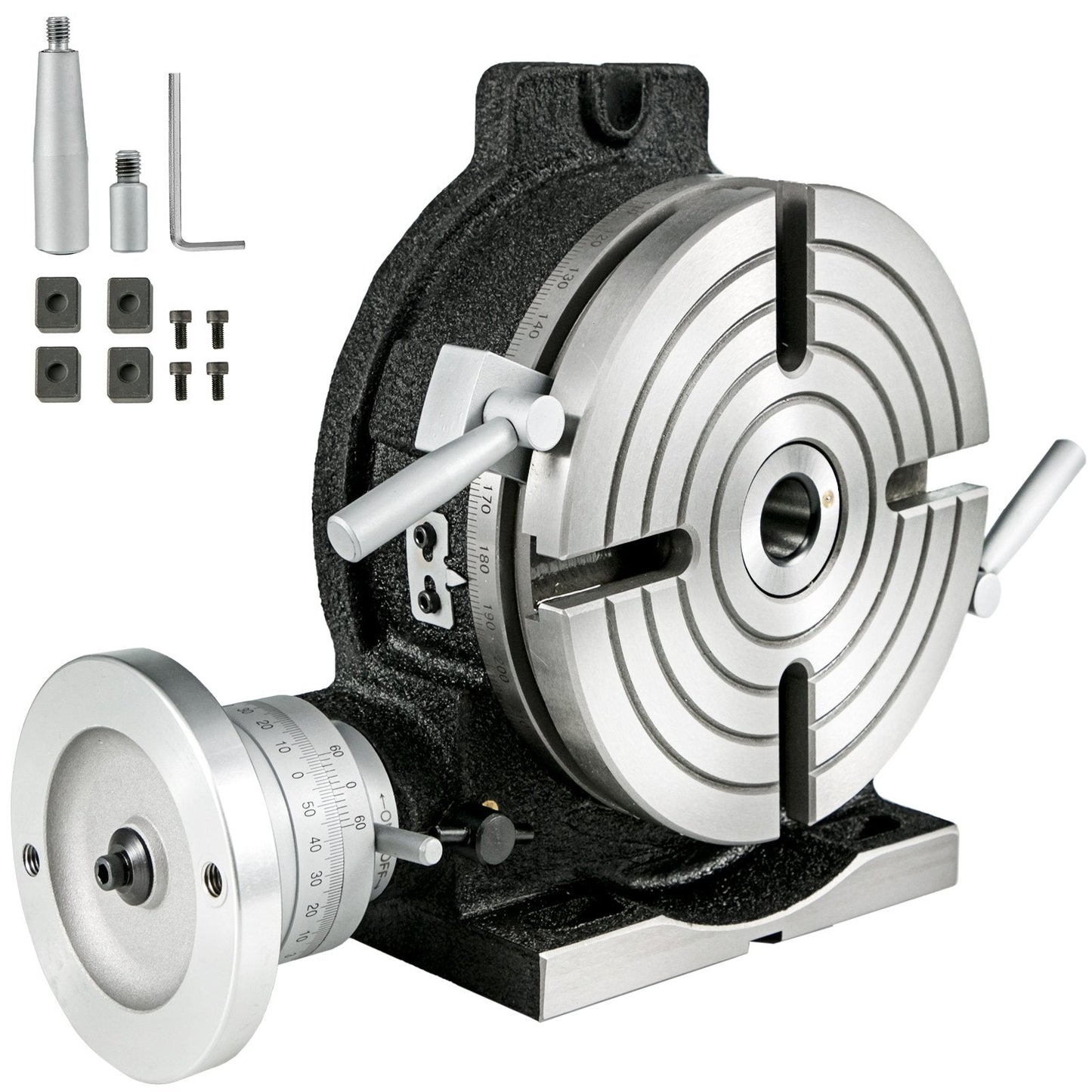 Rotary Table 0.2m Tilting MT-3, 4 Slot, Precision HT200 Casting Design