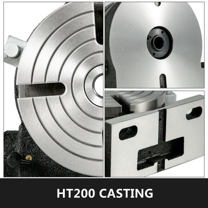 Rotary Table 0.2m Tilting MT-3, 4 Slot, Precision HT200 Casting Design