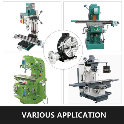 Rotary Table 0.2m Tilting MT-3, 4 Slot, Precision HT200 Casting Design