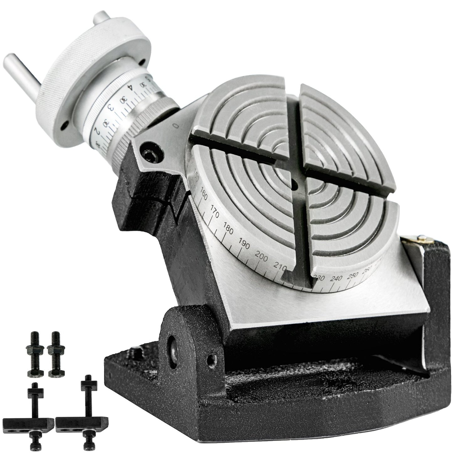 VEVOR Rotary Table 4 INCH/100 MM Horizontal Vertical Rotary Table 4-Slot Rotary