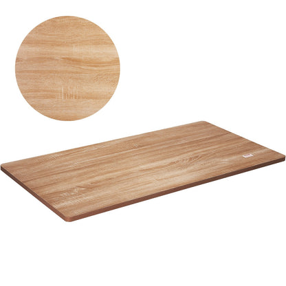 Universal Particle Board Desktop, 1600 x 800 mm, 100 kg Capacity, Natural Wood Finish