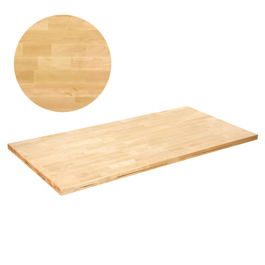 VEVOR Wood Table Top, 150 x 75 x 3.8 cm, 150 kg Load Capacity, Universal Solid One-Piece