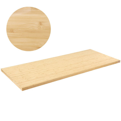 Universal Solid Bamboo Tabletop, 180 x 74 cm, 150 kg Capacity for Adjustable Desk