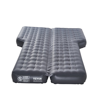 Car Air Mattress, Inflatable Car Camping Mattress, Oxford Thickened Travel Beds, Comfortable and Durable Portable Sleeping Pad with Air Pump, Nozzle, Carry Bag, Fits Most SUV MPV Sedan, Gray