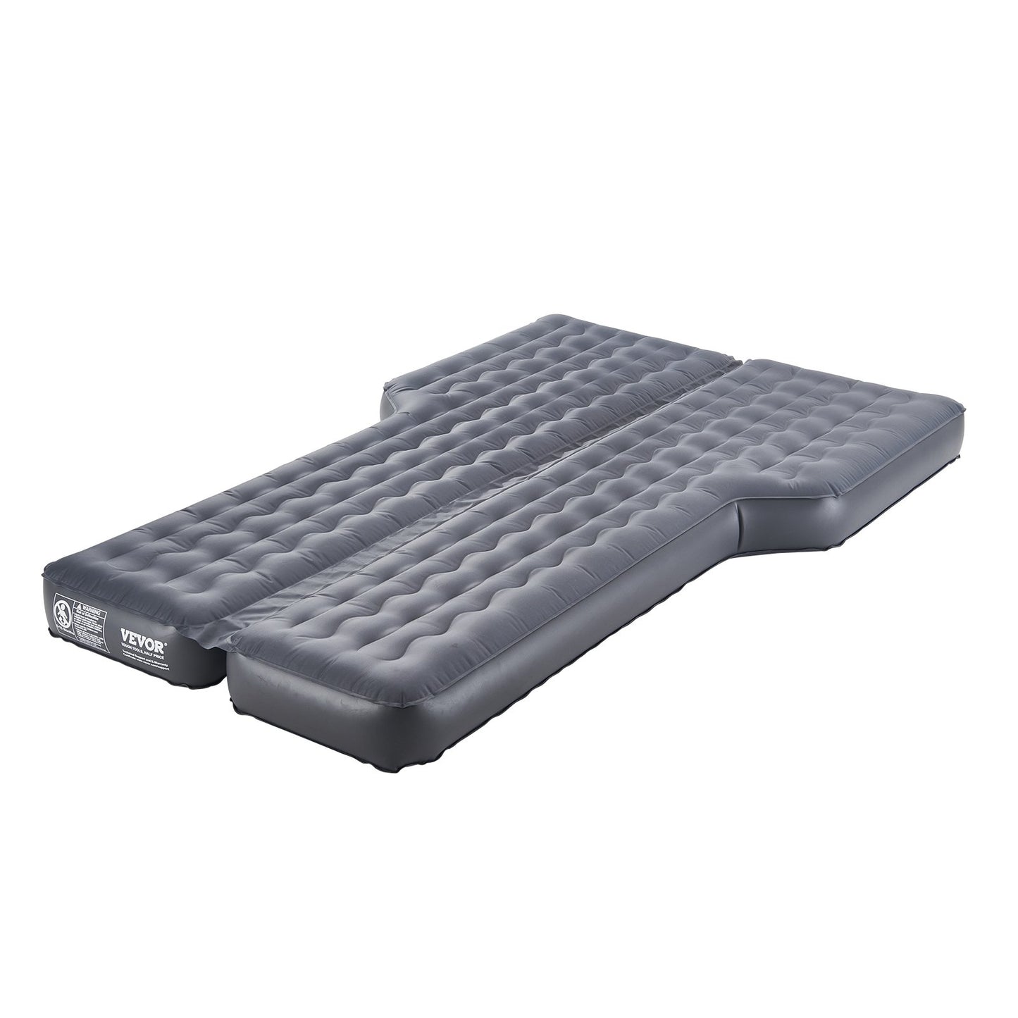 Car Air Mattress, Inflatable Car Camping Mattress, Oxford Thickened Travel Beds, Comfortable and Durable Portable Sleeping Pad with Air Pump, Nozzle, Carry Bag, Fits Most SUV MPV Sedan, Gray