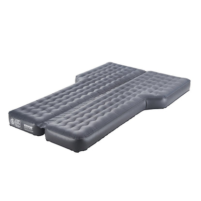 Car Air Mattress, Inflatable Car Camping Mattress, Oxford Thickened Travel Beds, Comfortable and Durable Portable Sleeping Pad with Air Pump, Nozzle, Carry Bag, Fits Most SUV MPV Sedan, Gray