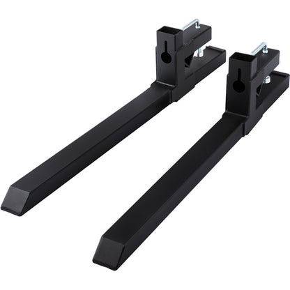 VEVOR 750mm 680kg Capacity Clamp On Pallet Forks Heavy Duty Loader Bucket Skid