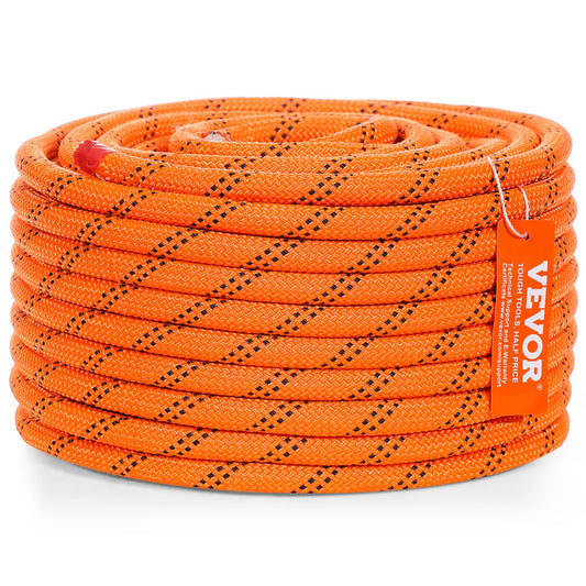 VEVOR Double Braided Polyester Rope, 12.7 mm x 36.57 m, 48 Strands, 35.58kN Breaking