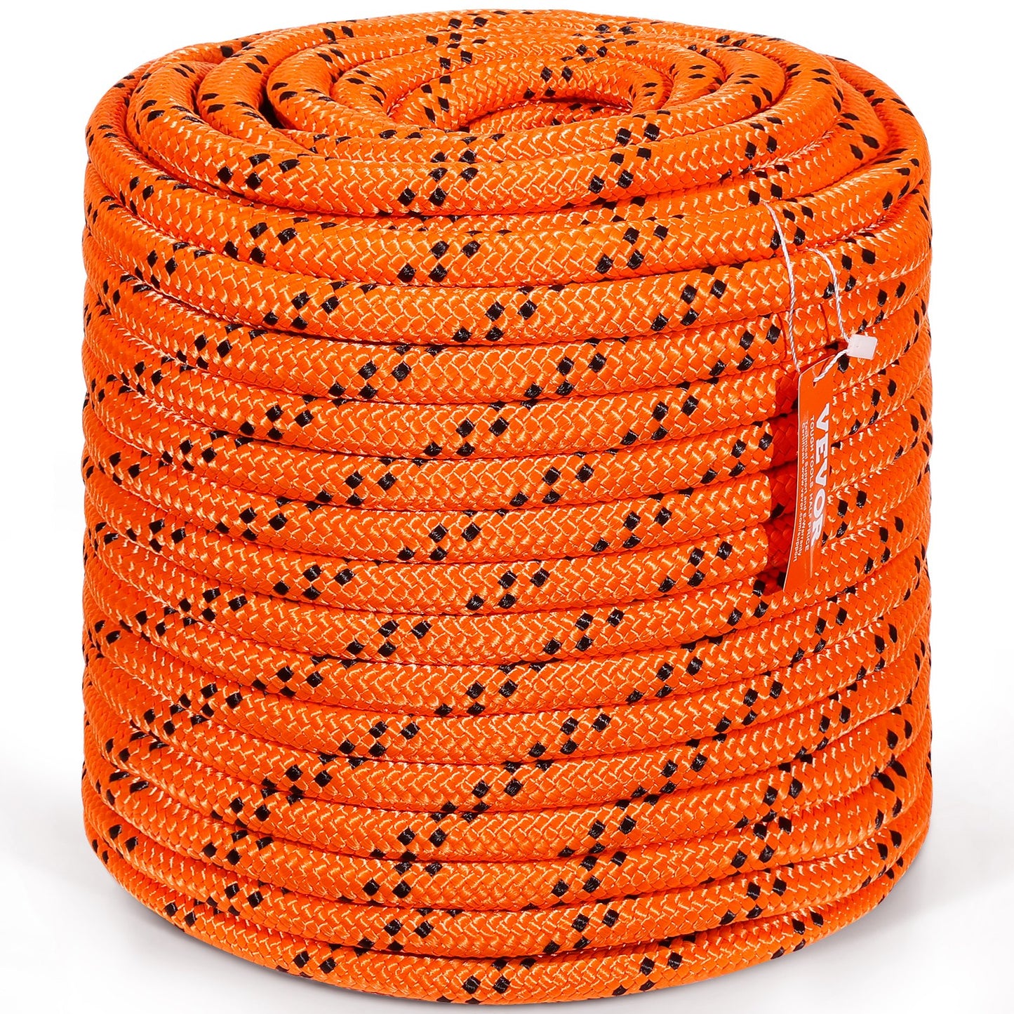 VEVOR Double Braided Polyester Rope, 19 mm x 67.06 m, 24 Strands, 88.96kN Breaking
