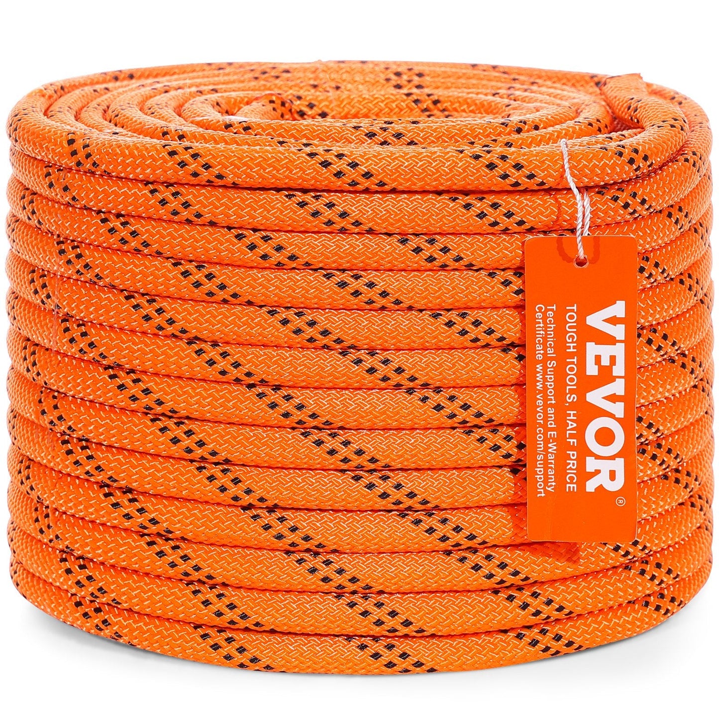 Heavy-Duty Polyester Rope 9.5 mm x 36.57 m, 17.79 kN, for Climbing & Rigging