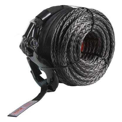 12.7mm x 28m Synthetic Winch Rope with Hook & Sleeve for Off-Road Vehicles
