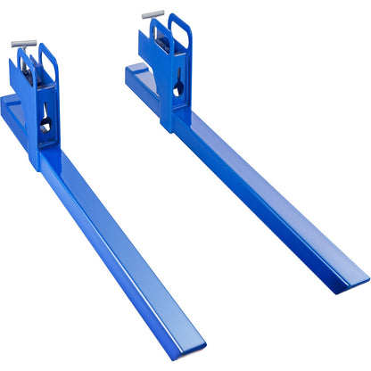 VEVOR Clamp On Pallet Forks 50inch Length, Tractor Bucket Forks 990lbs Lifting Capacity,