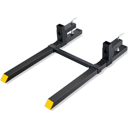 Adjustable 2,000 kg Tractor Pallet Forks with 1.09 m Bucket Attachment