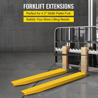 VEVOR Pallet Forks Extensions Steel Pallet Forks 152 cm x 11.5 cm Heavy Duty Pallet