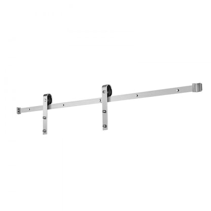 VEVOR 1500mm Sliding Barn Door Hardware Kit for Single Sliding Barn Door Silver