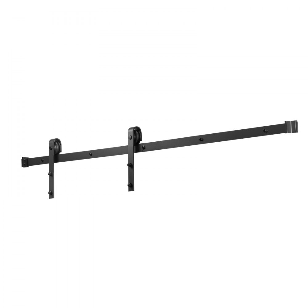 2000 mm Sliding Barn Door Hardware Kit for Single Sliding Barn Door Black