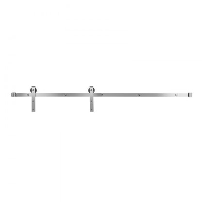 1830 mm Sliding Barn Door Hardware Kit for Single Sliding Barn Door Silver