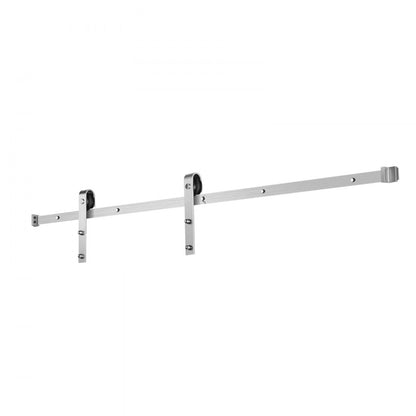 1830 mm Sliding Barn Door Hardware Kit for Single Sliding Barn Door Silver