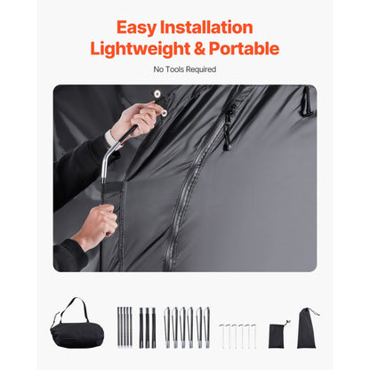 VEVOR Outdoor Bike Storage Tent Spacious Waterproof Bike Tent for 5 Bikes