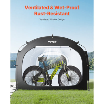 VEVOR Outdoor Bike Storage Tent Spacious Waterproof Bike Tent for 5 Bikes