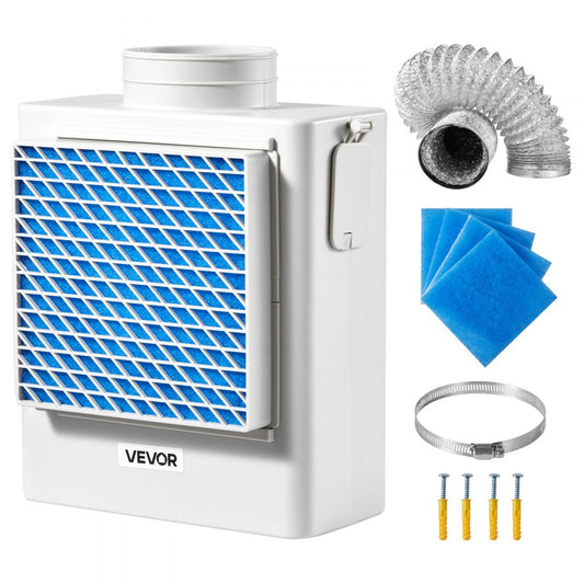 3 in 1 Indoor Dryer Vent Kit ABS Material Fits 99 mm Exhaust Port