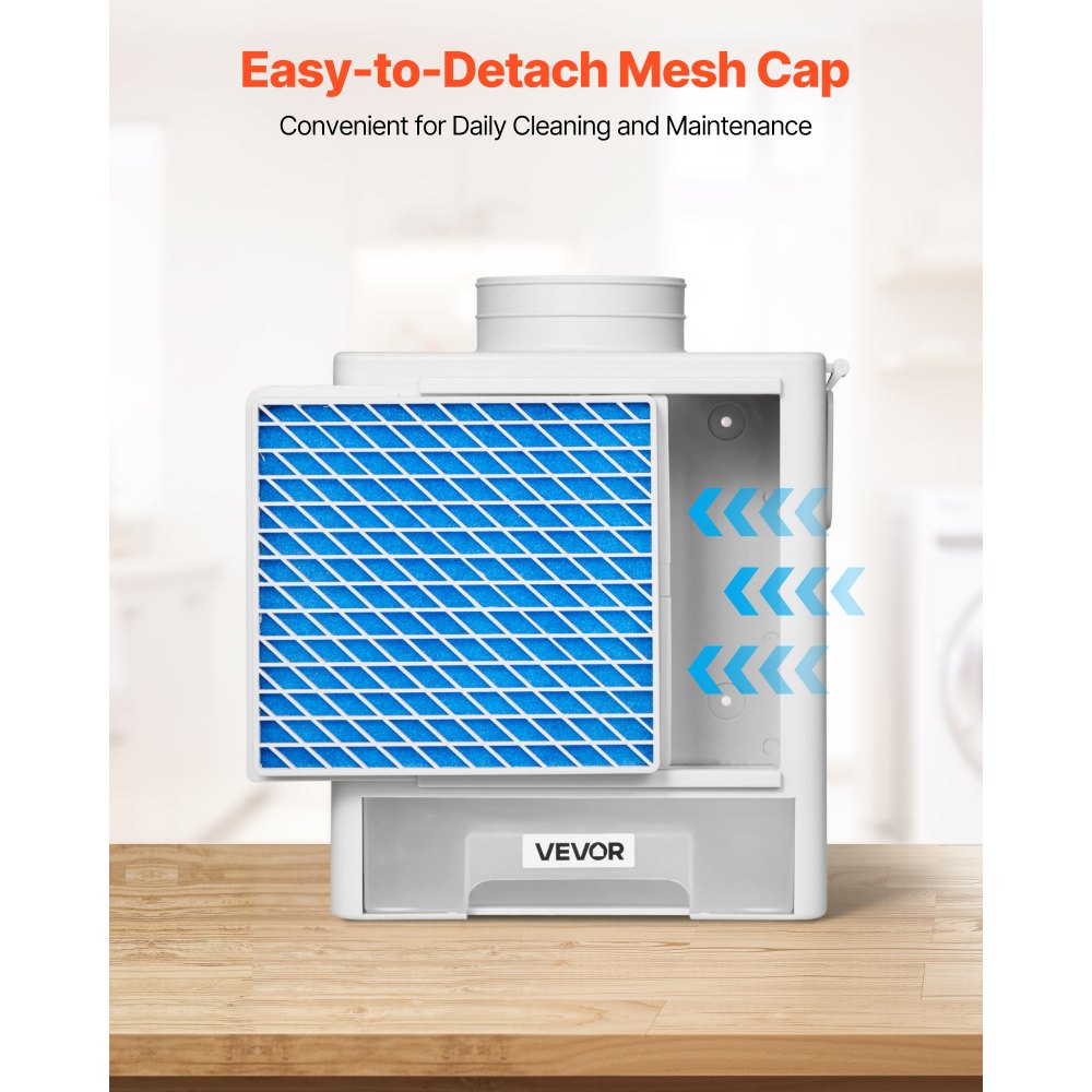 3 in 1 Indoor Dryer Vent Kit with Water Drawer Fits 99 mm Exhaust Port