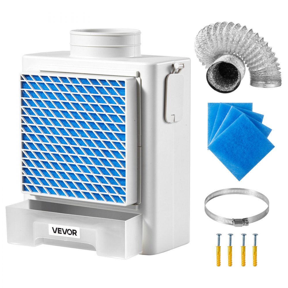 3 in 1 Indoor Dryer Vent Kit with Water Drawer Fits 99 mm Exhaust Port