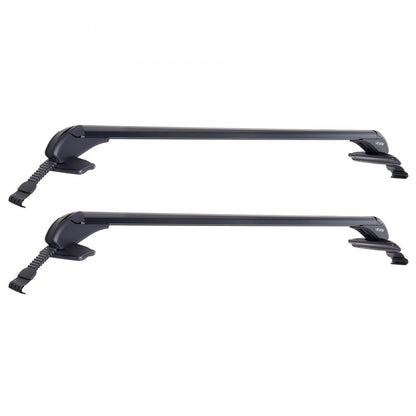 VEVOR Lockable Roof Rack Cross Bars 165lb Capacity Universal Fit for Naked Roofs