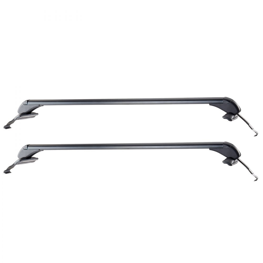 VEVOR Lockable Roof Rack Cross Bars 165lb Capacity Universal Fit for Naked Roofs