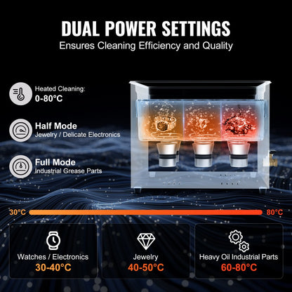 15L Ultrasonic Cleaner Cleaning Machine with Basket Heater and Timer 360W