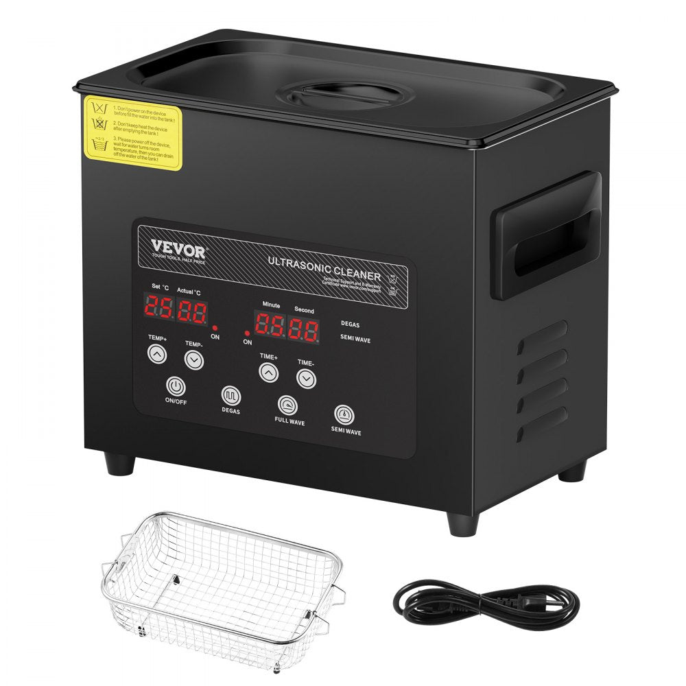 3L Ultra Sonic Cleaner Cleaning Machine with Basket Heater and Timer 120W