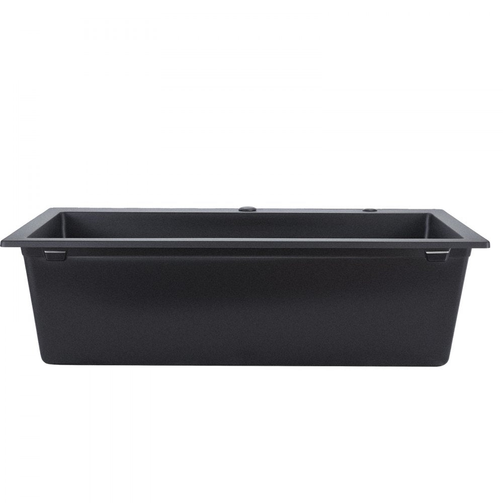 84 cm Granite Kitchen Sink Top Mount Single Bowl Drop-In Basin for RV Bar